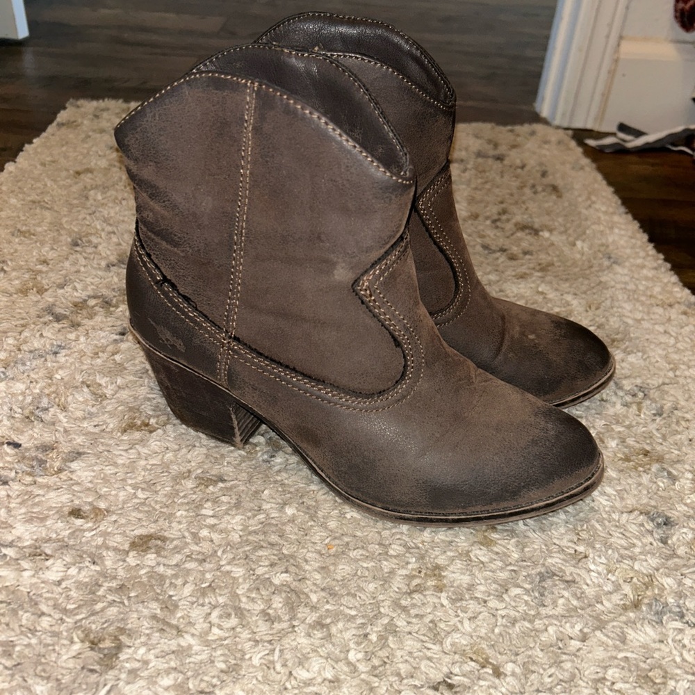 Brown booties